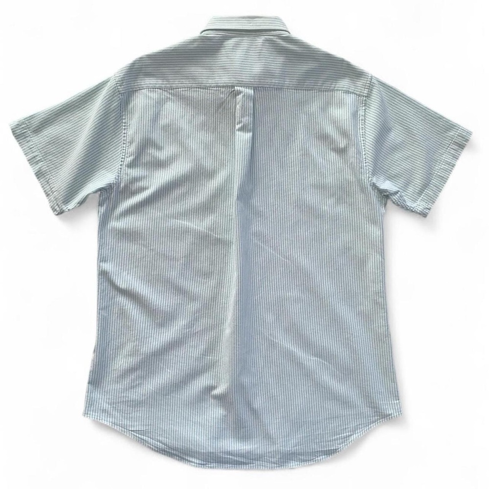 Southern Casanova Men’s M Button-Up – Teal Seafoam Stripes! - Picture 6 of 8